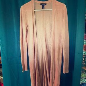 White House black market pink cardigan